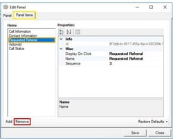 Edit Panel Requested Referral
