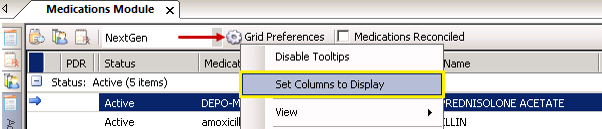 Grid Preferences