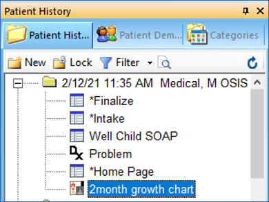 NextGen Saving Vital Signs Graph to Encounter