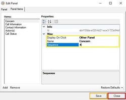 Update Panel Properties