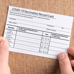 COVID-19 Vaccine Card