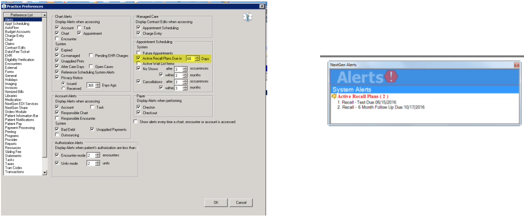 active recall plans alert