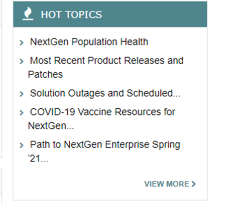 NextGen Success Community Latest Ideas